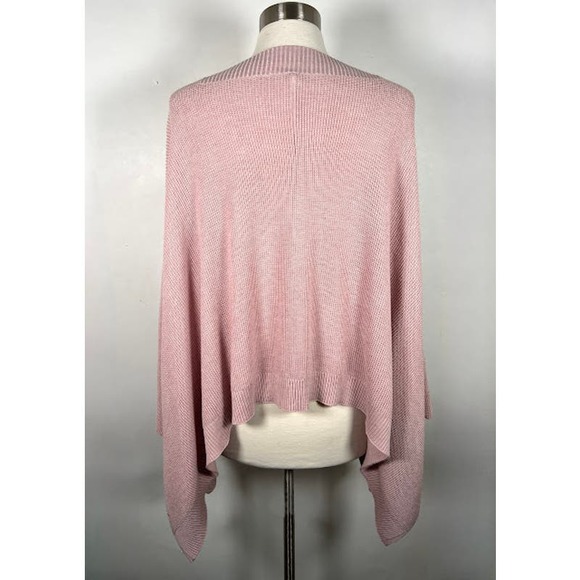 Lululemon Forward Flow Cape Poncho O/S Cashmere Blend Heathered Mink Berry Wrap - Picture 5 of 9